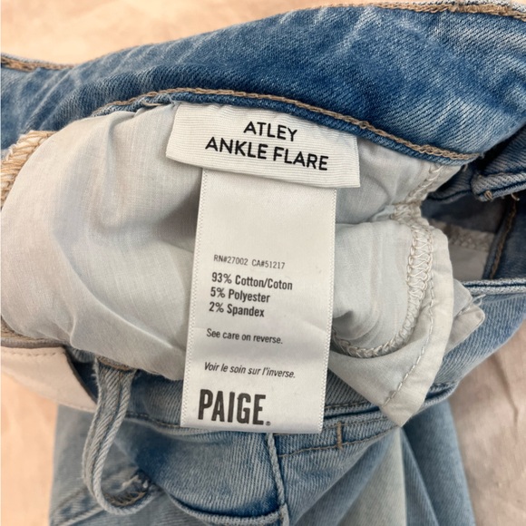 PAIGE Atley Ankle Flare Jeans with Braid Detailing - Picture 6 of 10